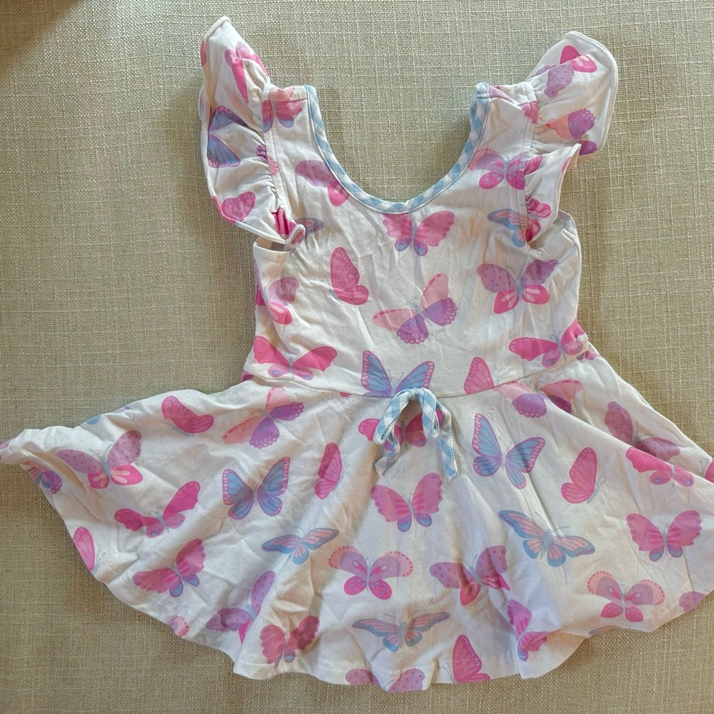 Eleanor Rose Pink & Purple Butterfly Top